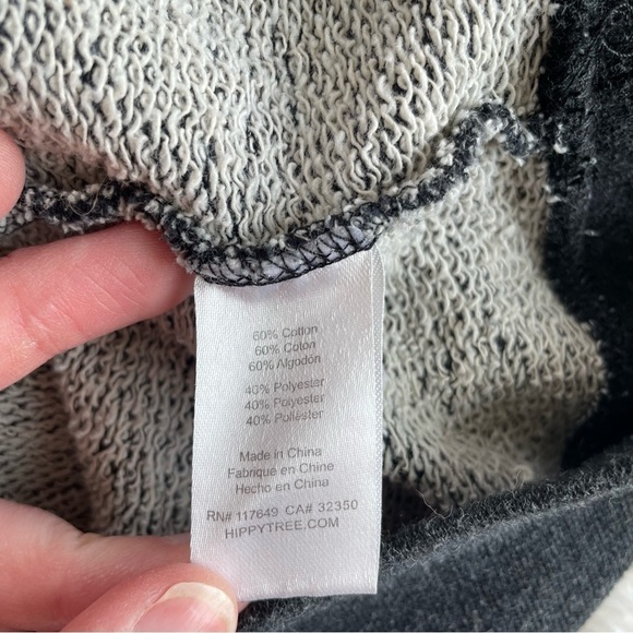 Hippy Tree Ballard Crew Sweatshirt in Grey/Black - Picture 6 of 11